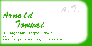 arnold tompai business card